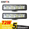 72W LED Work Light Bar - Combo Beam, Waterproof, for Cars, SUVs, ATVs & Trucks