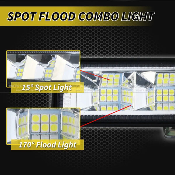 72W LED Work Light Bar - Combo Beam, Waterproof, for Cars, SUVs, ATVs & Trucks
