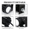 Dual Color LED Motorcycle Auxiliary Headlight - 5000LM, Waterproof, with Control Switch