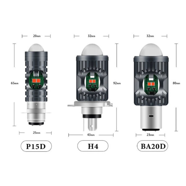 H4/BA20D/P15D LED Motorcycle Headlight