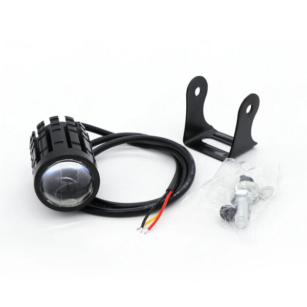 Dual Color LED Motorcycle Auxiliary Headlight - 5000LM, Waterproof, with Control Switch