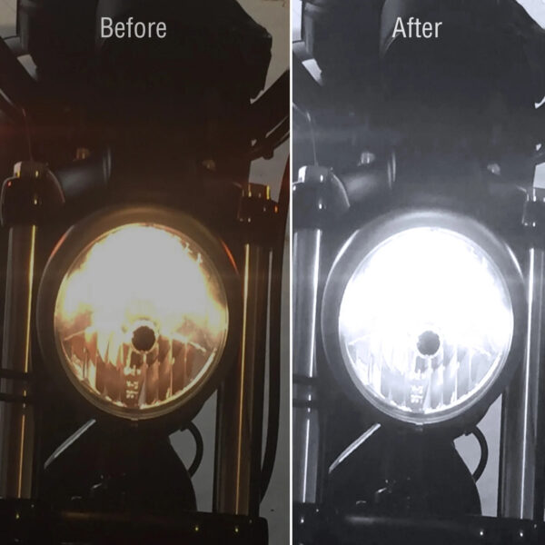 BA20D H6 LED Motorcycle Headlight Bulb - 6000K Xenon White