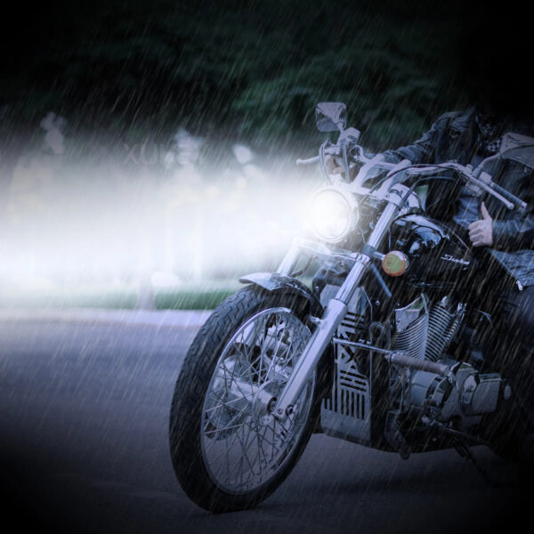 BA20D H6 LED Motorcycle Headlight Bulb - 6000K Xenon White