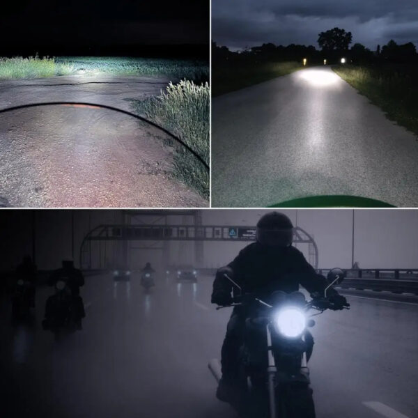 BA20D H6 LED Motorcycle Headlight Bulb - 6000K Xenon White