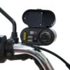 12V Handlebar USB Charger with Voltmeter