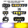 Dual-Color Three-Eye LED Spotlights