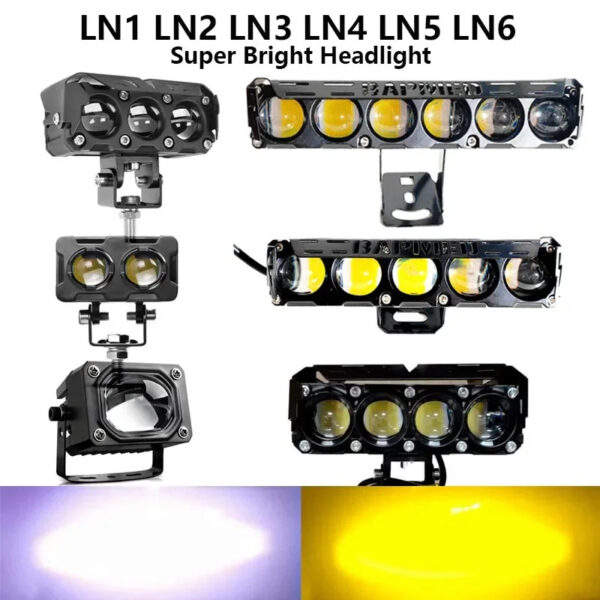 Dual-Color Three-Eye LED Spotlights