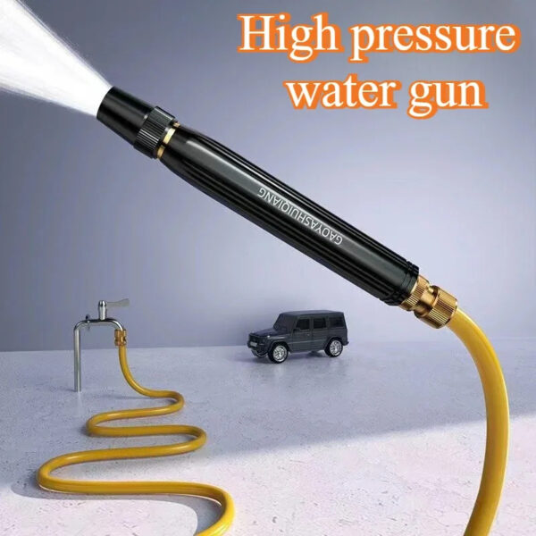Portable High-Pressure Car Wash Nozzle (Black Diamond)