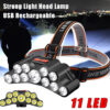 5/11 LED USB Rechargeable Headlamp