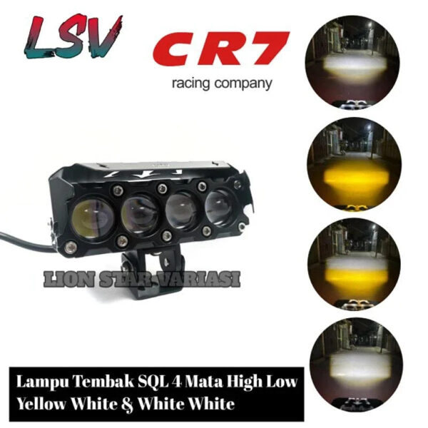 Dual-Color Three-Eye LED Spotlights