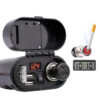 12V Handlebar USB Charger with Voltmeter