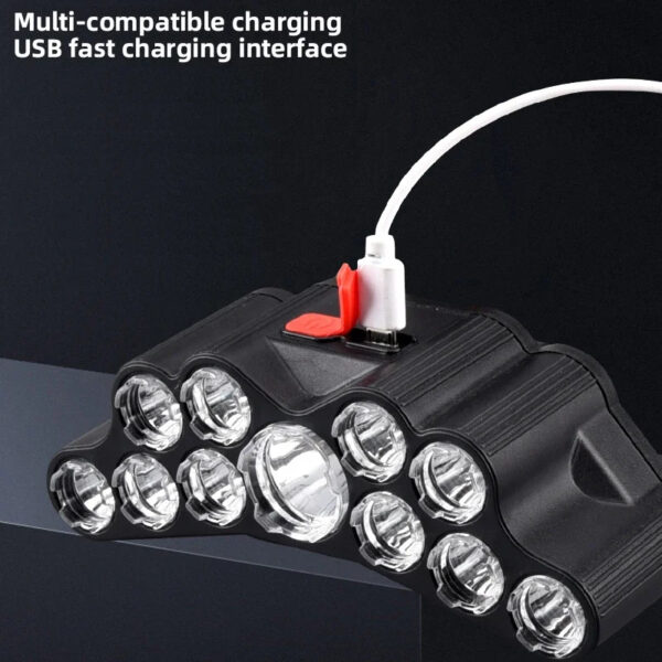 5/11 LED USB Rechargeable Headlamp