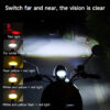 Owl Shape LED Motorcycle Headlight - 4 Modes (R/Y/W)