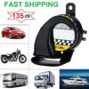 Universal 12V Motorcycle Snail Horn - 130DB Waterproof