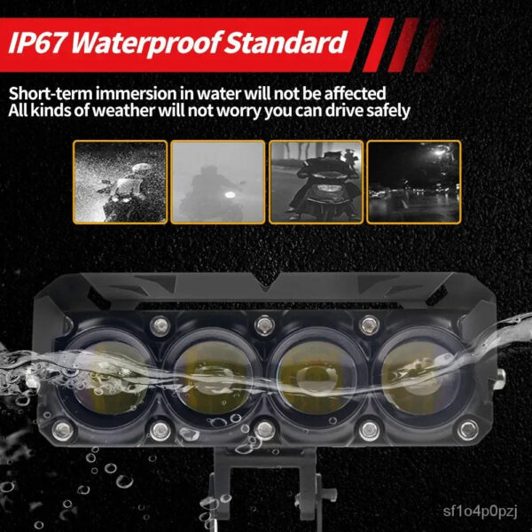 Dual-Color Three-Eye LED Spotlights