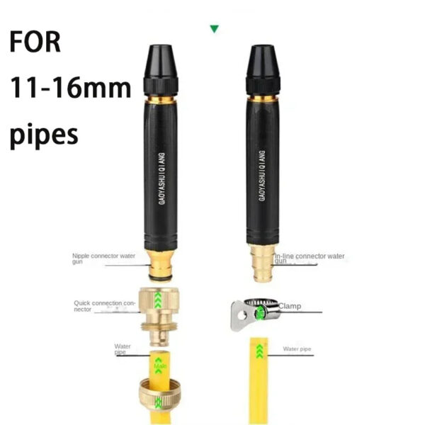 Portable High-Pressure Car Wash Nozzle (Black Diamond)