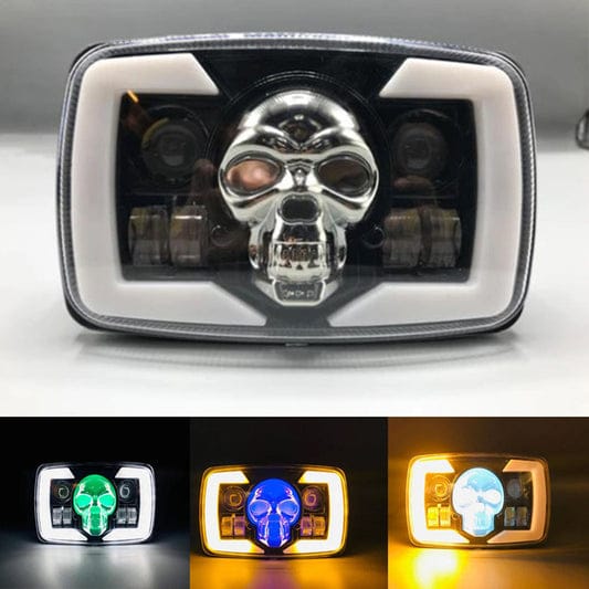 UNIQUE LED HEAD LIGHT WITH A SKULL DESIGN