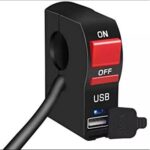 12V Handlebar USB Charger with Voltmeter