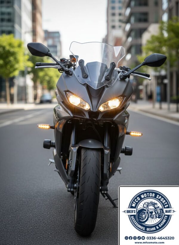 motor cycle image 1 Sleek LED Matrix Motorcycle Indicators